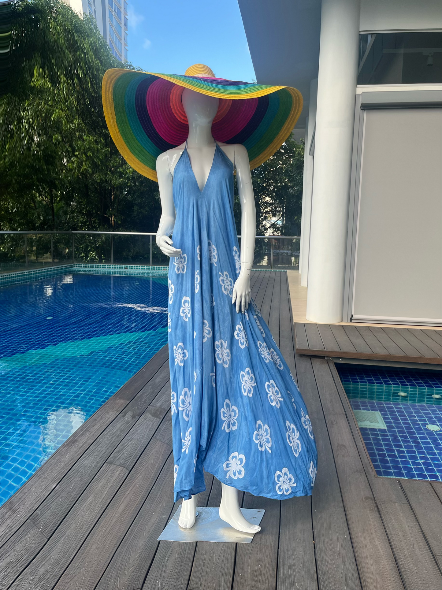 Blu Sunflower Maxi Dress